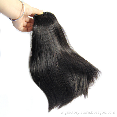 Full cuticle aligned raw indian hair dropshipping, natural black single drawn unprocessed raw straight indian hair